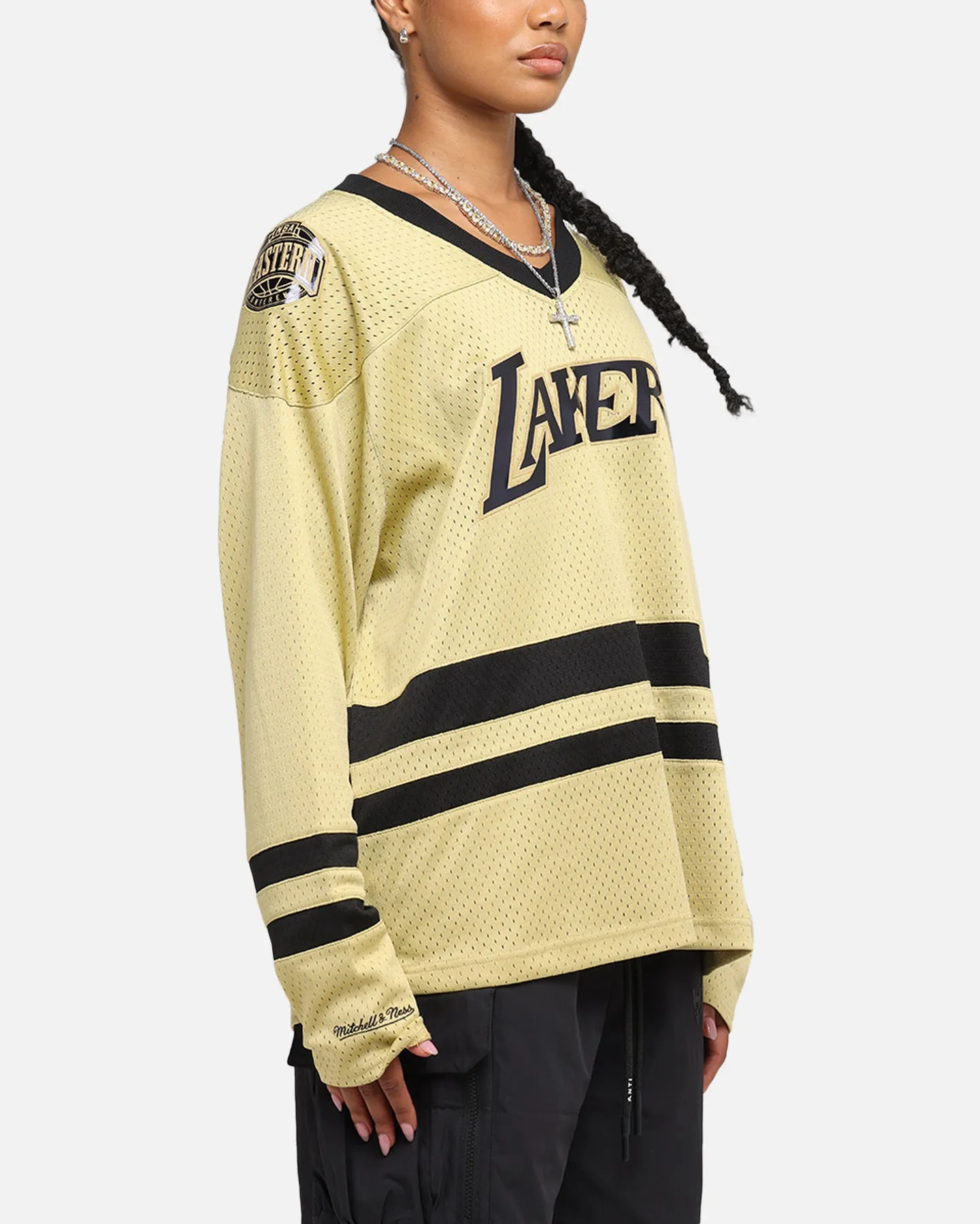 Mitchell & Ness Los Angeles Lakers Chrome Jersey Khaki sold by Culture Kings product image thumbnail 4