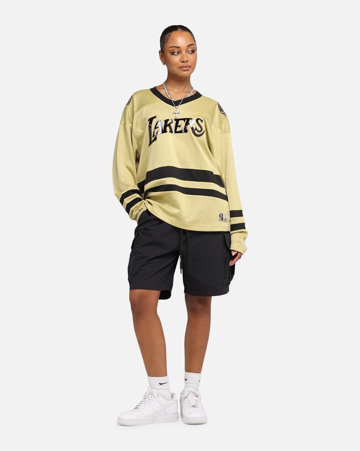 Mitchell & Ness Los Angeles Lakers Chrome Jersey Khaki sold by Culture Kings product image thumbnail 2