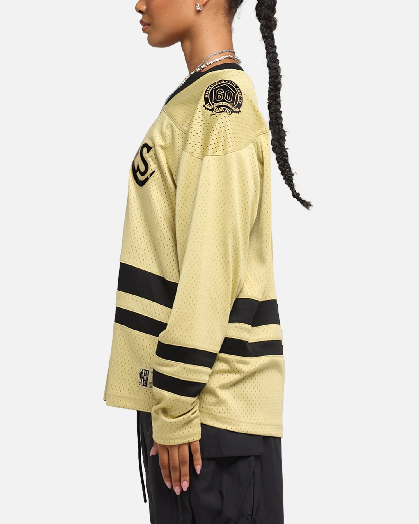 Mitchell & Ness Los Angeles Lakers Chrome Jersey Khaki sold by Culture Kings product image thumbnail 5