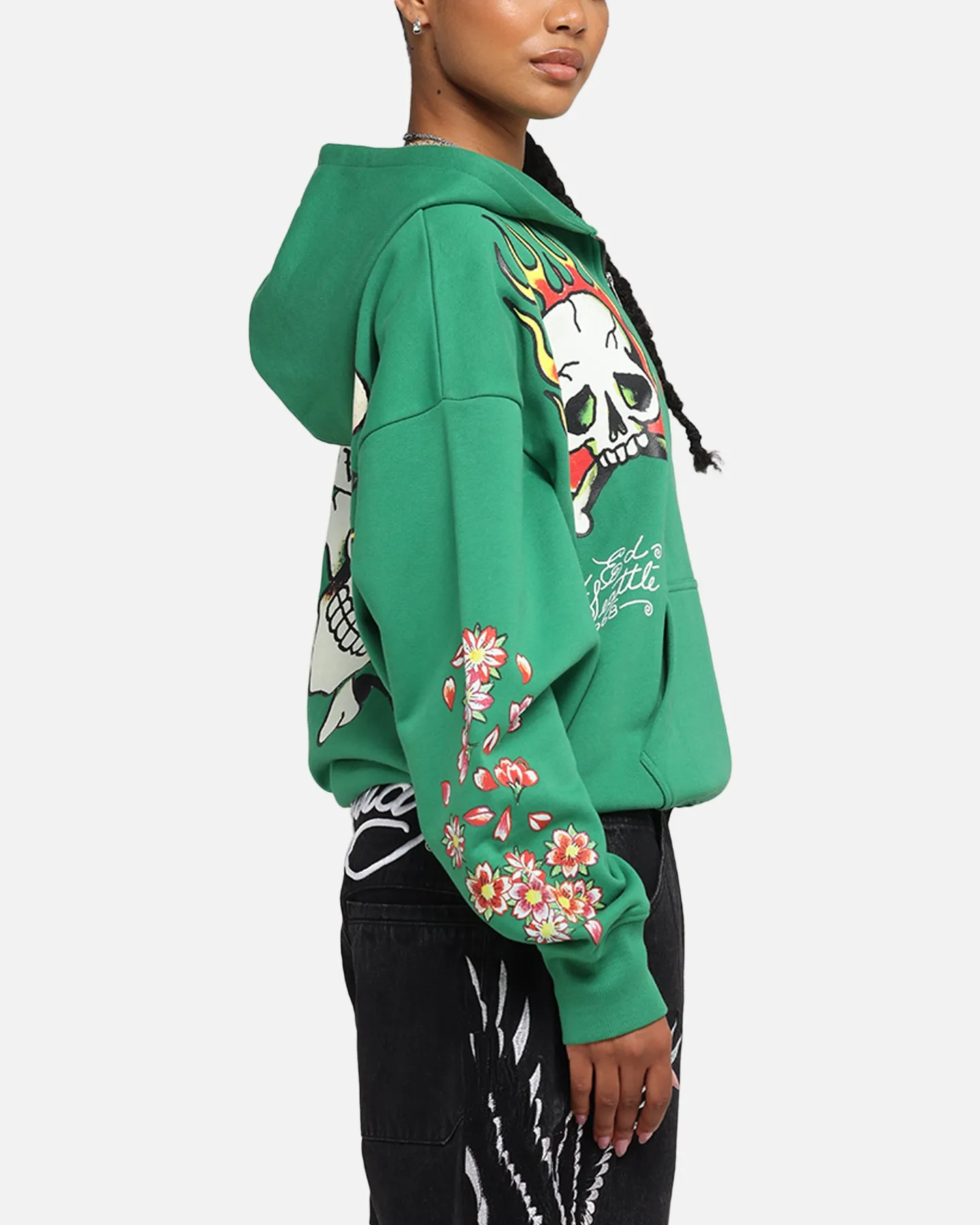 Ed Hardy Love Kills Slowly Zip Hoodie Green sold by Culture Kings product image thumbnail 5