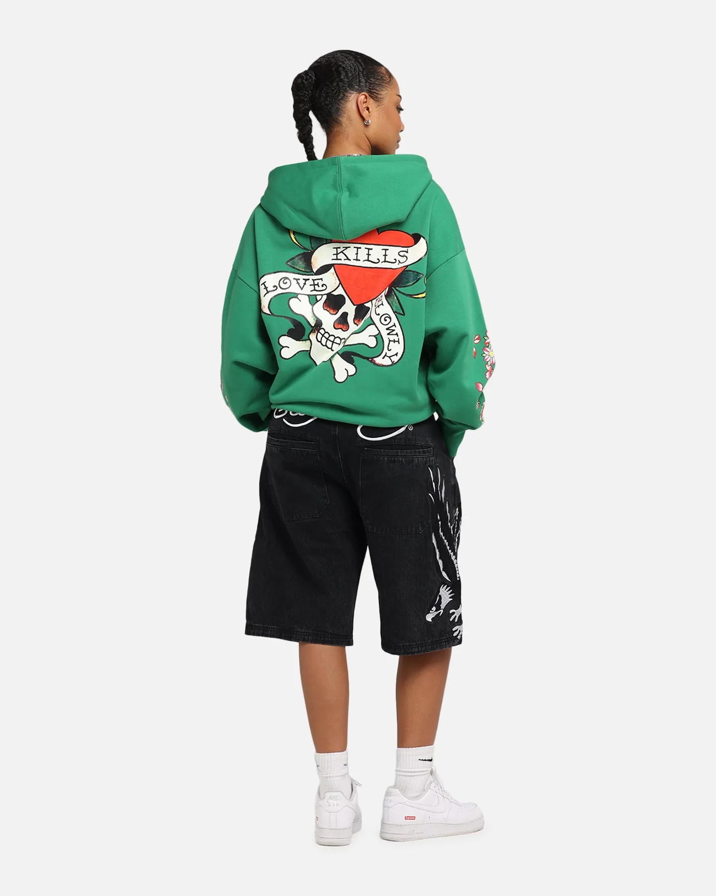 Ed Hardy Love Kills Slowly Zip Hoodie Green sold by Culture Kings product image thumbnail 4