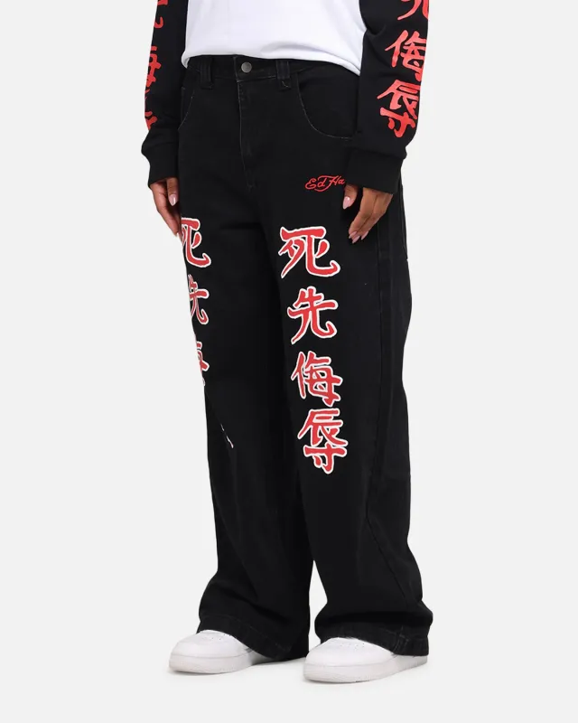 Ed Hardy Death Before Dishonour Jeans Black sold by Culture Kings