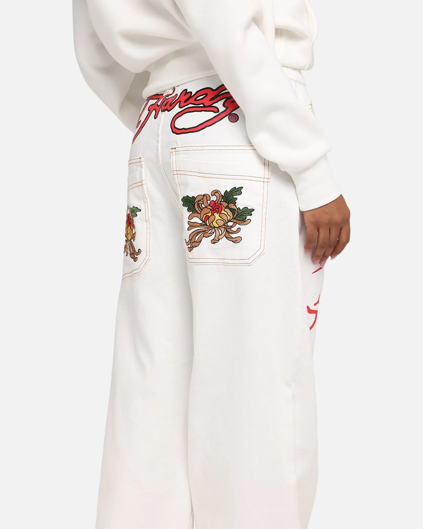 Ed Hardy Death Before Dishonour Jeans Off White sold by Culture Kings product image thumbnail 3