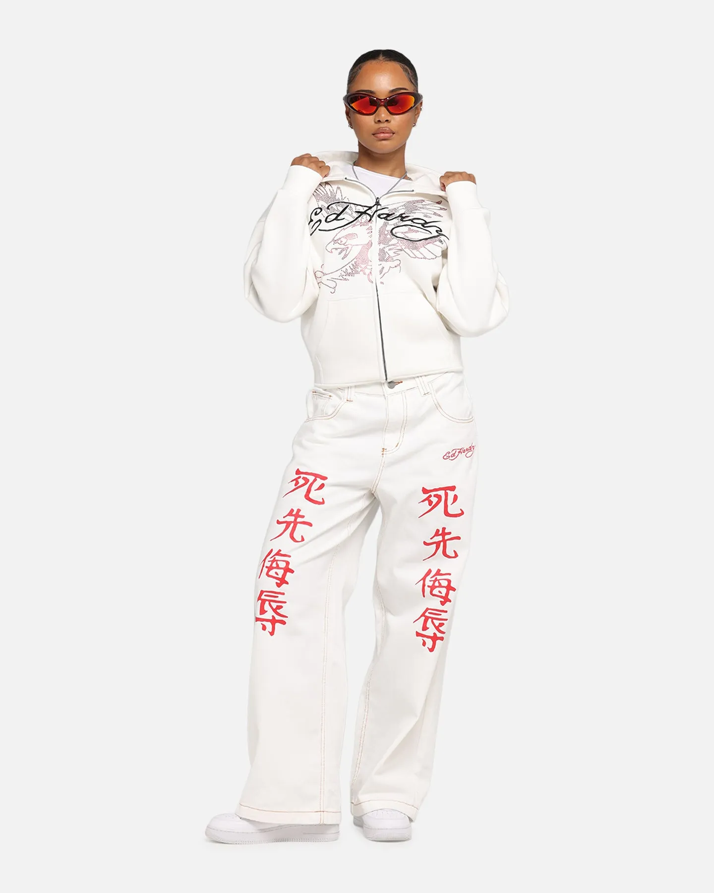 Ed Hardy Death Before Dishonour Jeans Off White sold by Culture Kings product image thumbnail 2