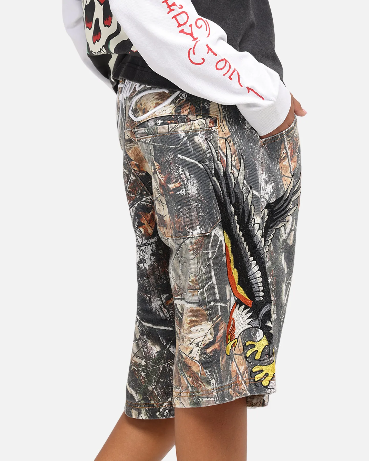 Ed Hardy Eagle Jorts Real Tree Camo sold by Culture Kings product image thumbnail 4
