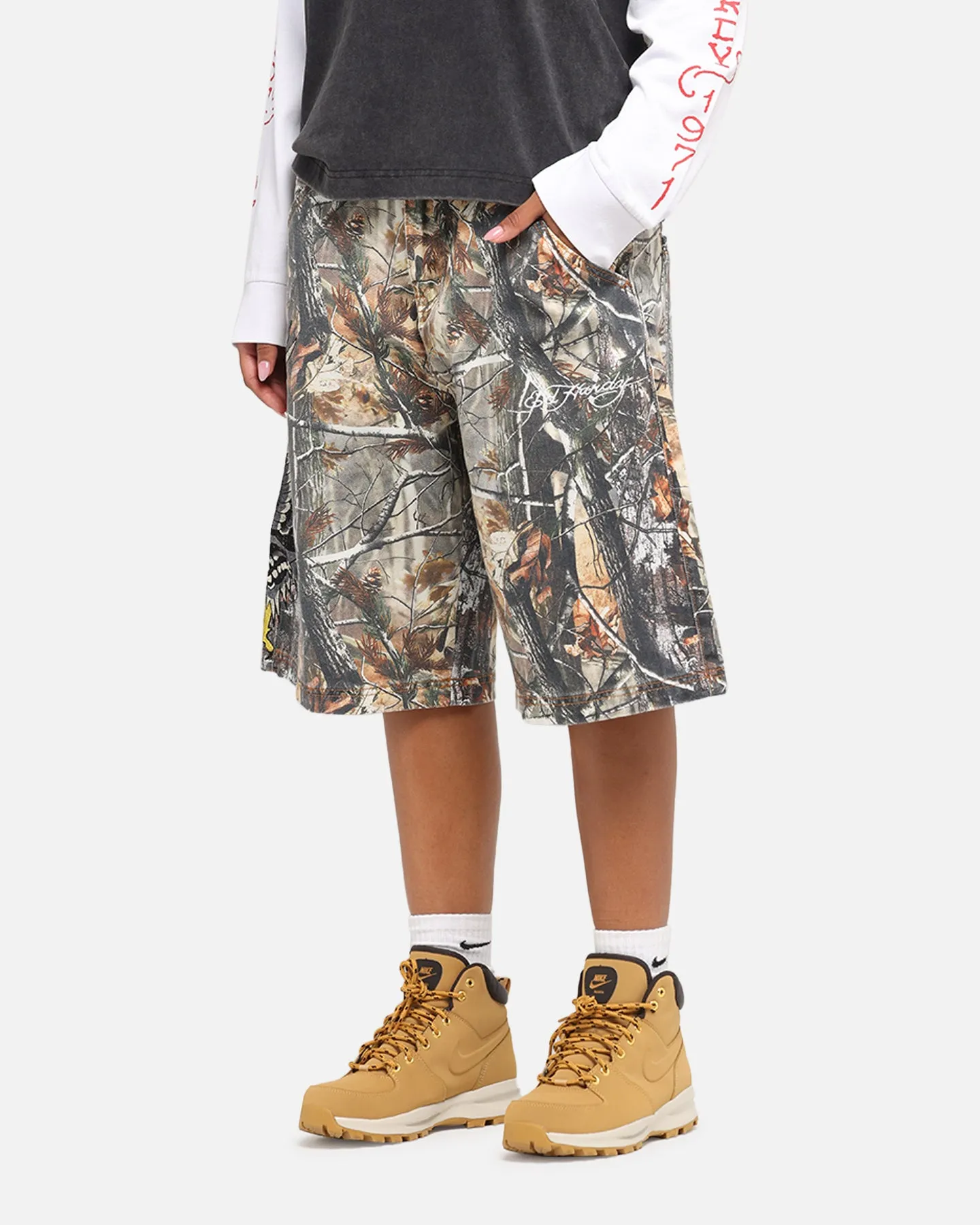 Ed Hardy Eagle Jorts Real Tree Camo sold by Culture Kings product image thumbnail 5