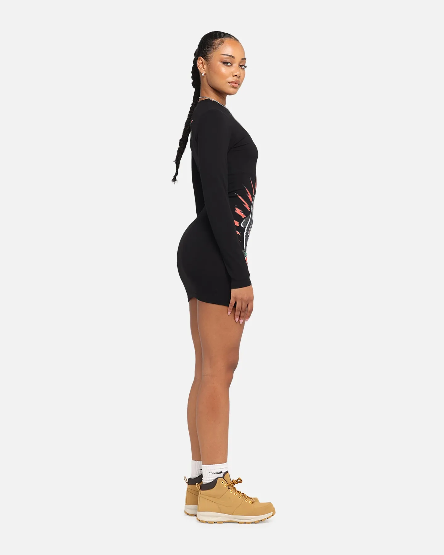 Ed Hardy Women's Panther Long Sleeve Dress Black sold by Culture Kings product image thumbnail 4