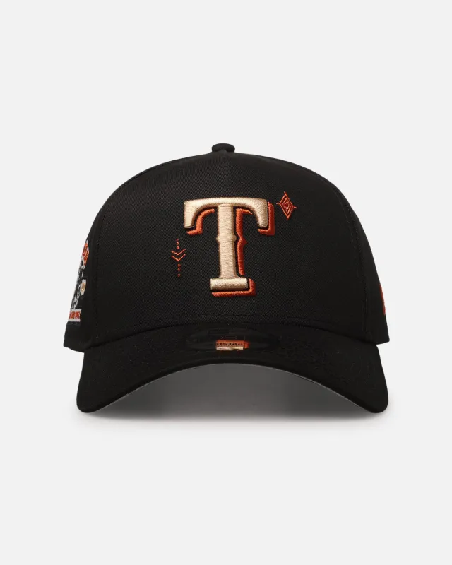 New Era Texas Rangers 'Sunset Trails 2.0' 9FORTY A-Frame Snapback Black sold by Culture Kings