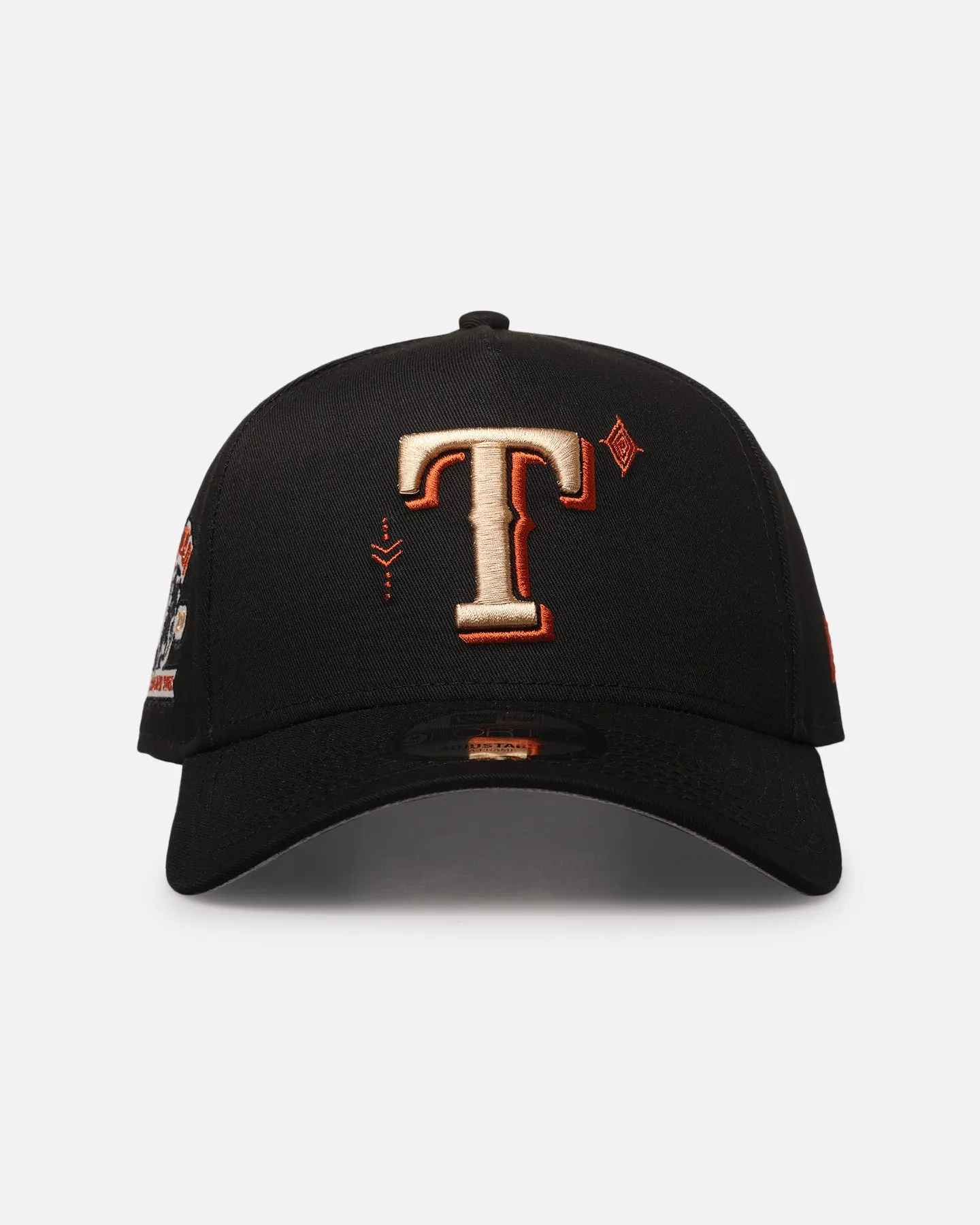 New Era Texas Rangers 'Sunset Trails 2.0' 9FORTY A-Frame Snapback Black sold by Culture Kings