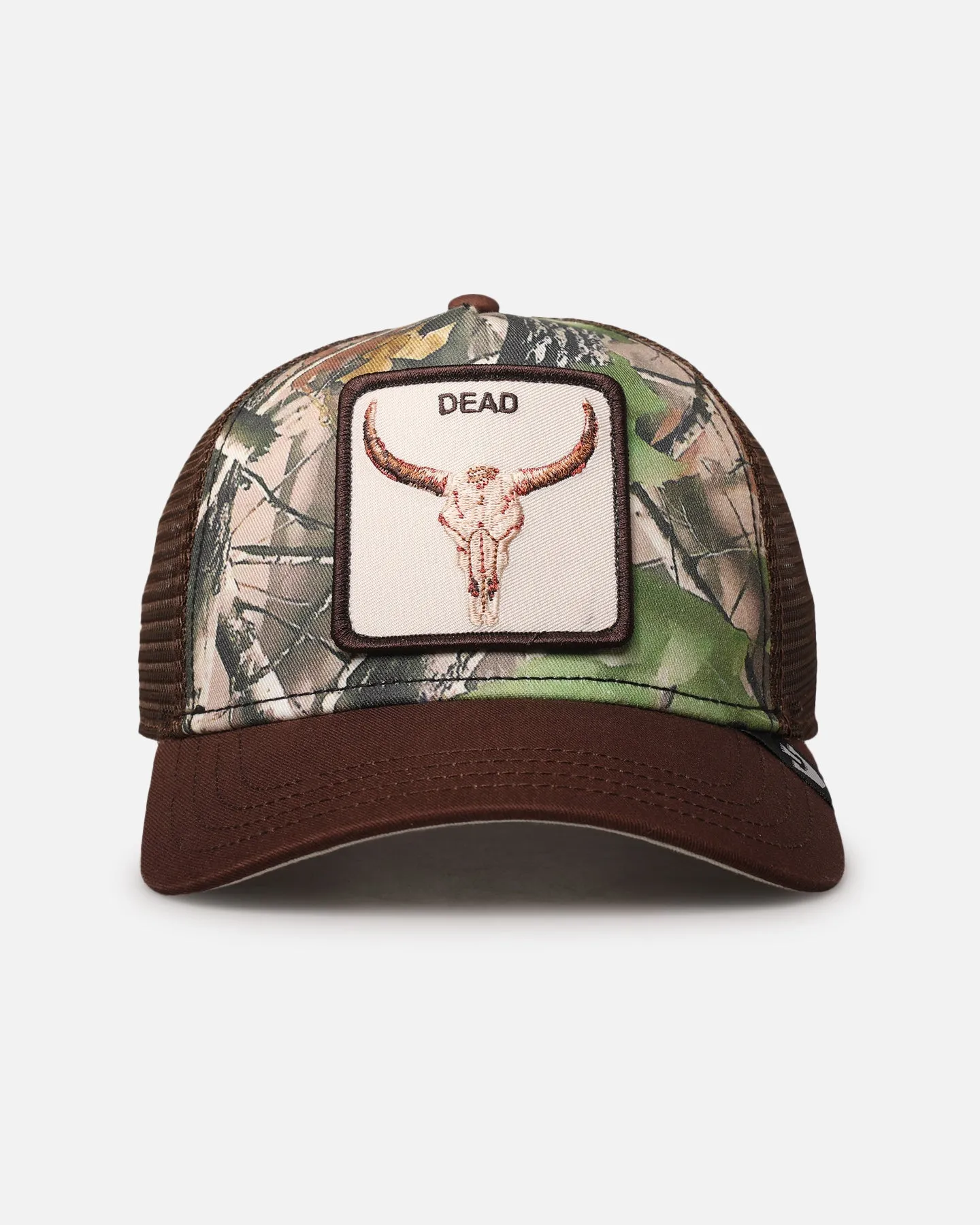 Goorin Bros Six Feet Under Trucker Snapback Real Tree Camo sold by Culture Kings