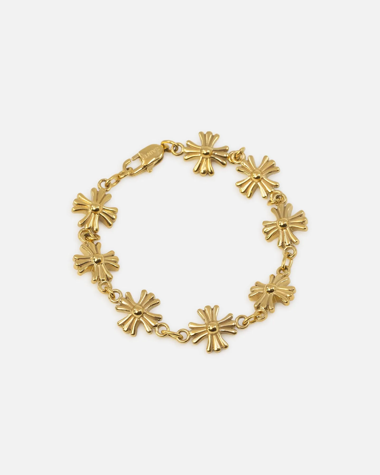 Saint Morta Chrome Cross Bracelet Gold sold by Culture Kings