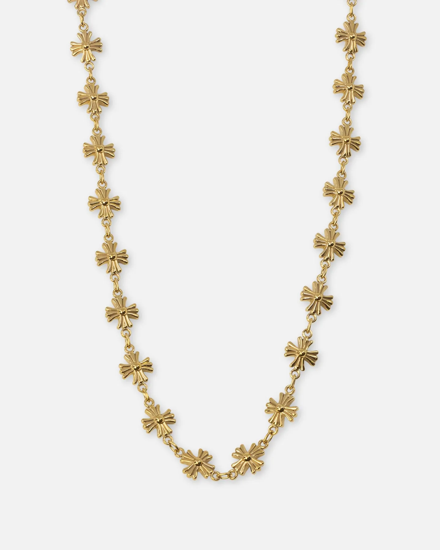 Saint Morta Chrome Cross Chain Necklace Gold sold by Culture Kings