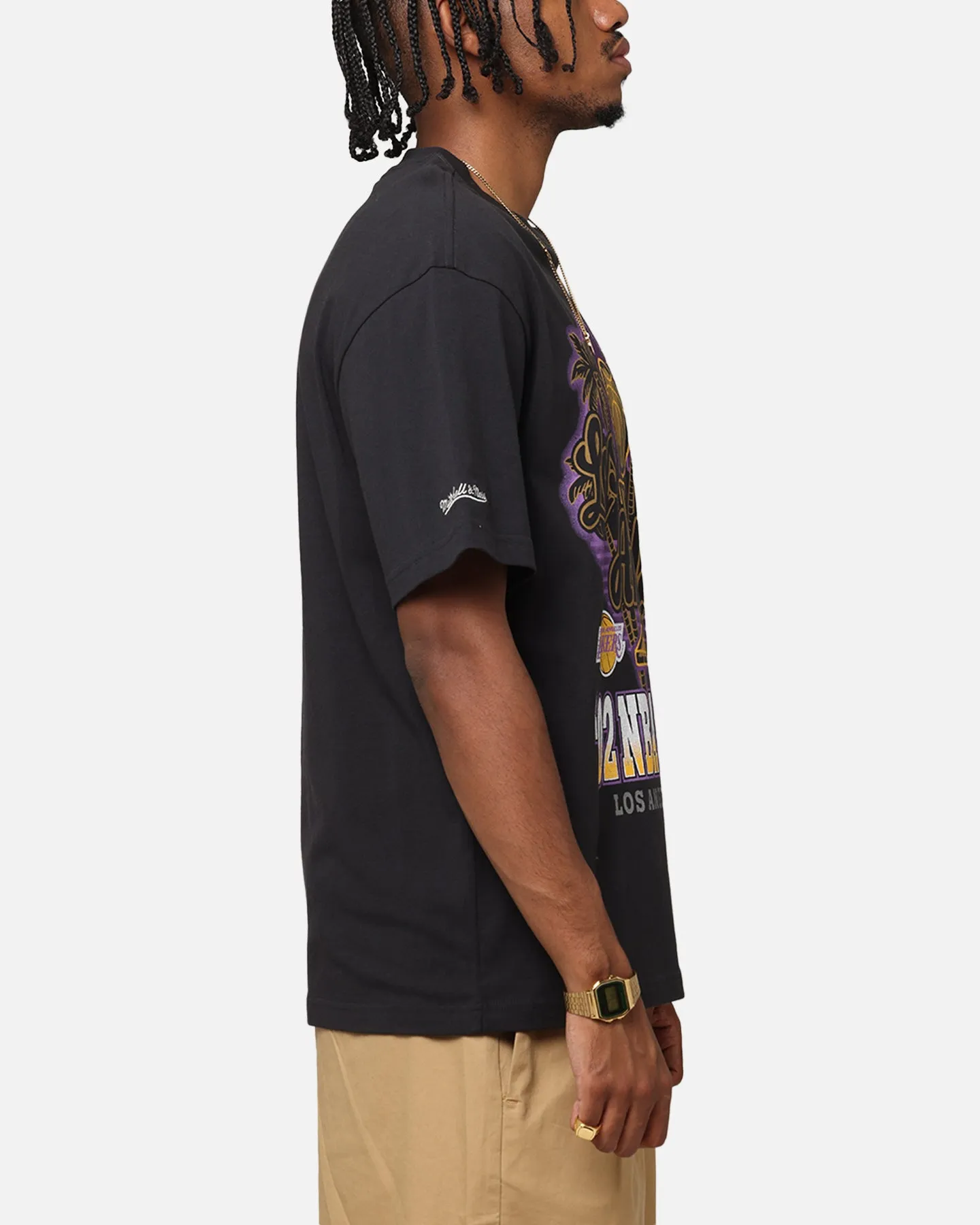 Mitchell & Ness Los Angeles Lakers '02 NBA Champs T-Shirt Faded Black sold by Culture Kings product image thumbnail 4