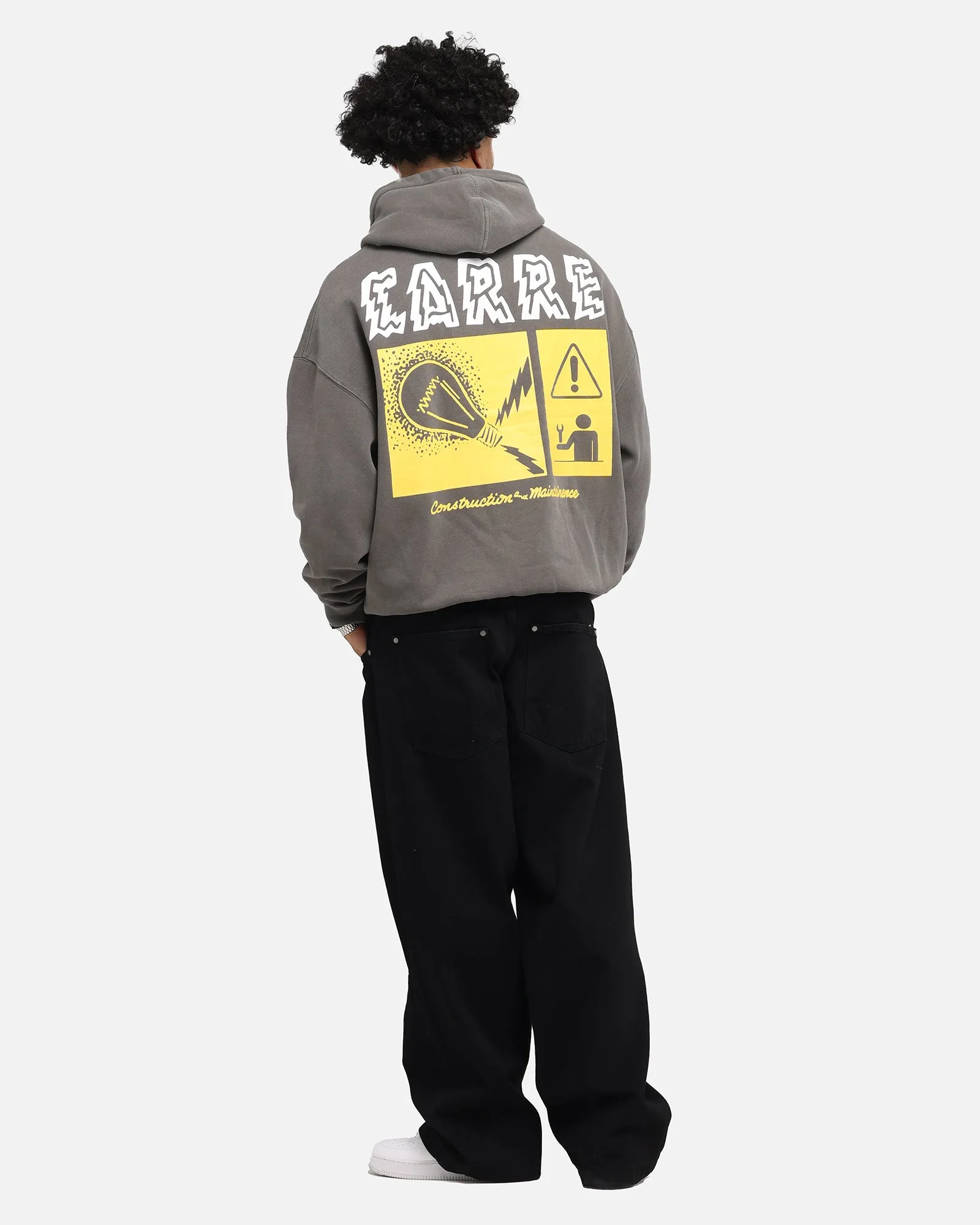 Carre Construction Hoodie Washed Charcoal sold by Culture Kings product image thumbnail 3