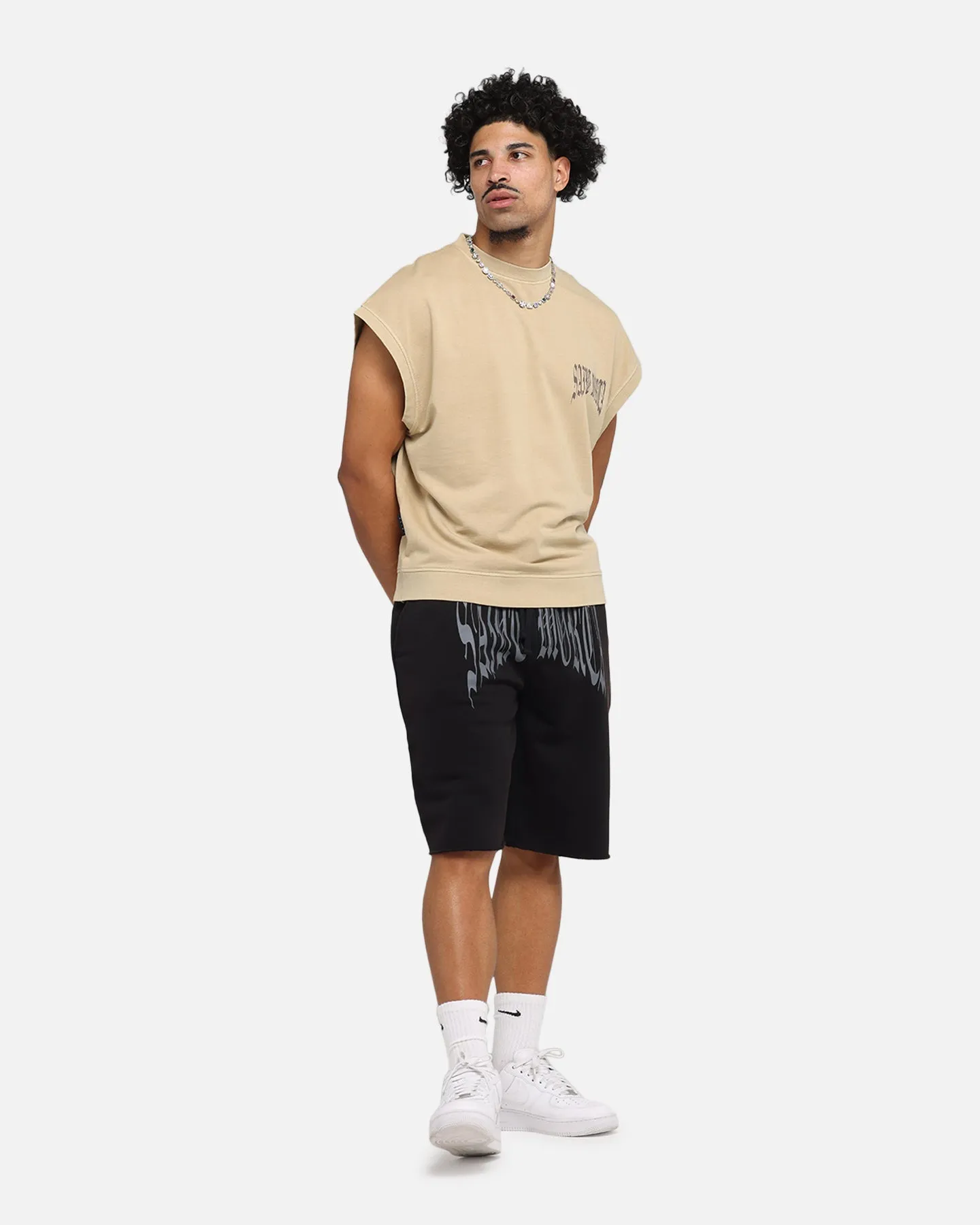 Saint Morta Vill Park Sweat Shorts Vintage Black sold by Culture Kings product image thumbnail 2