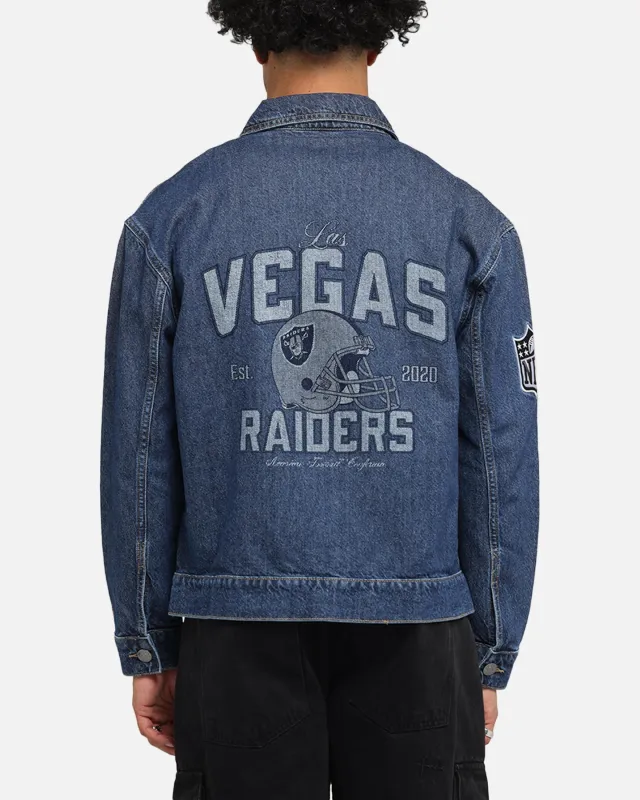 New Era Las Vegas Raiders NFL Denim Jacket Dark Blue made by New Era