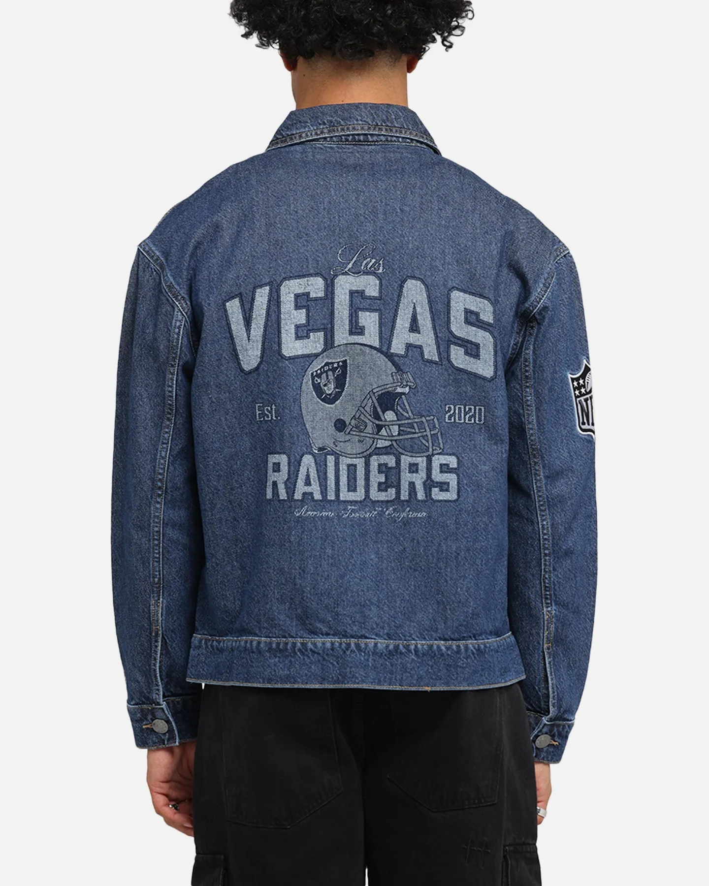 New Era Las Vegas Raiders NFL Denim Jacket Dark Blue sold by Culture Kings