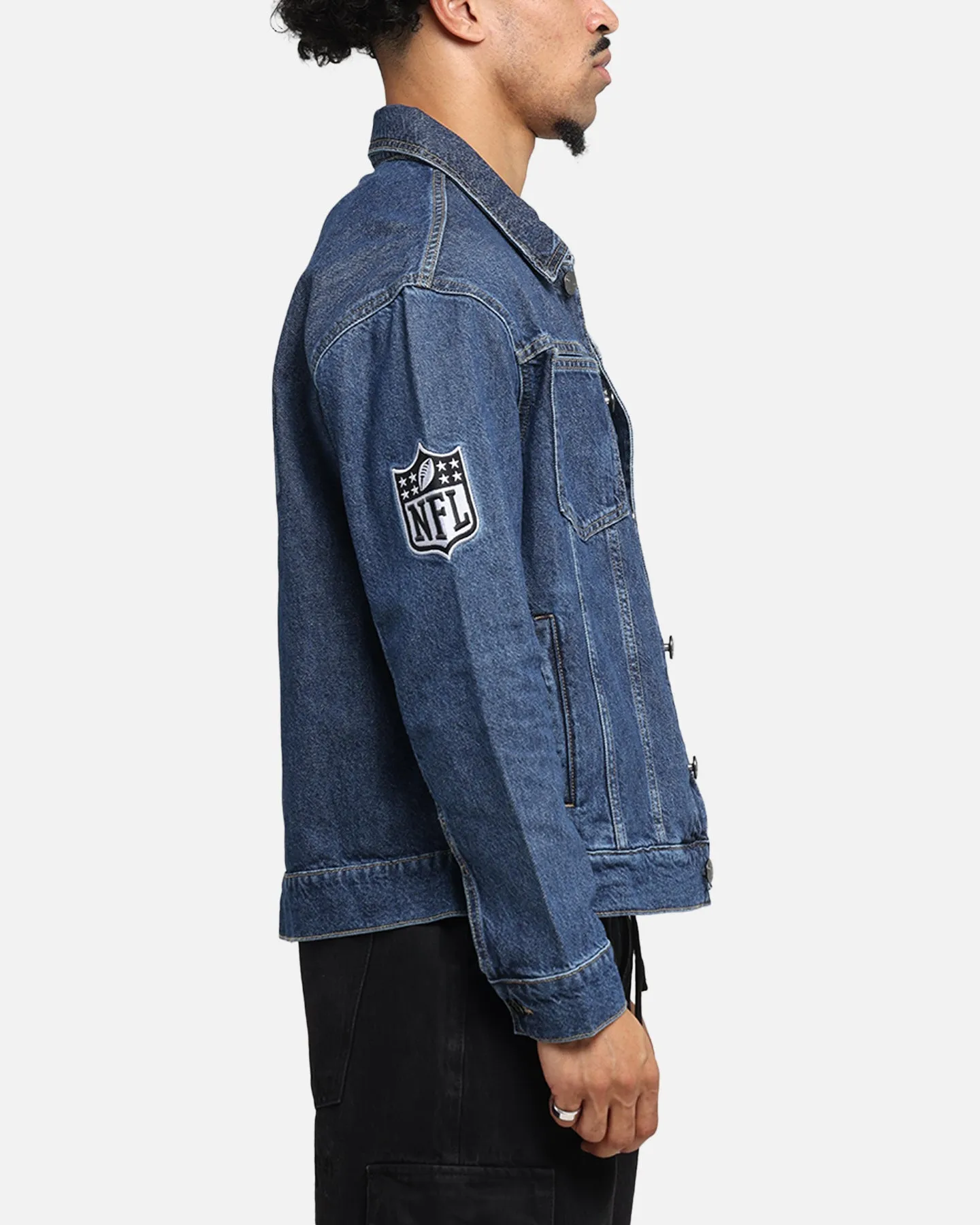 New Era Las Vegas Raiders NFL Denim Jacket Dark Blue sold by Culture Kings product image thumbnail 5