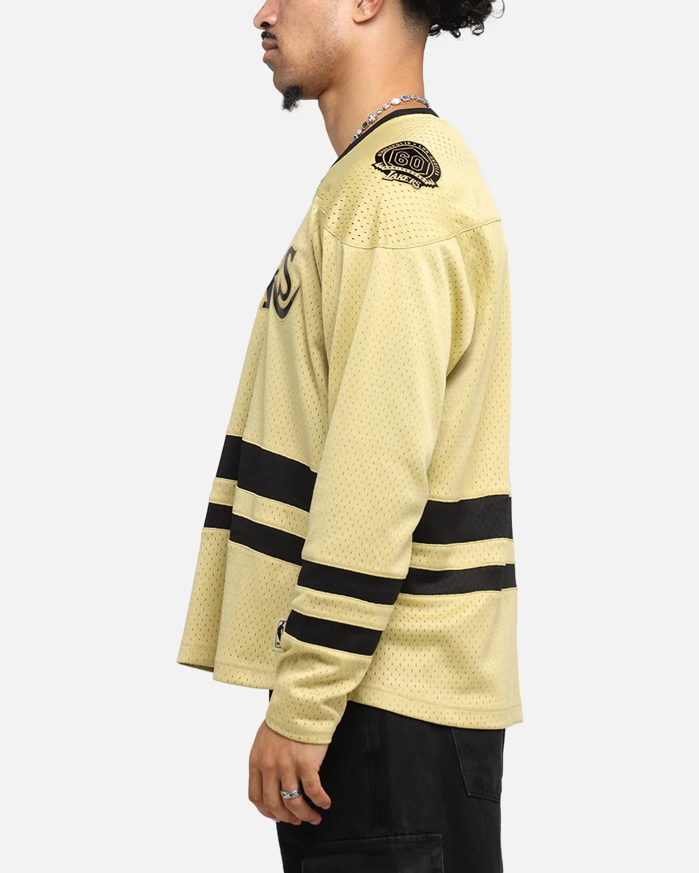Mitchell & Ness Los Angeles Lakers Chrome Jersey Khaki sold by Culture Kings product image thumbnail 5