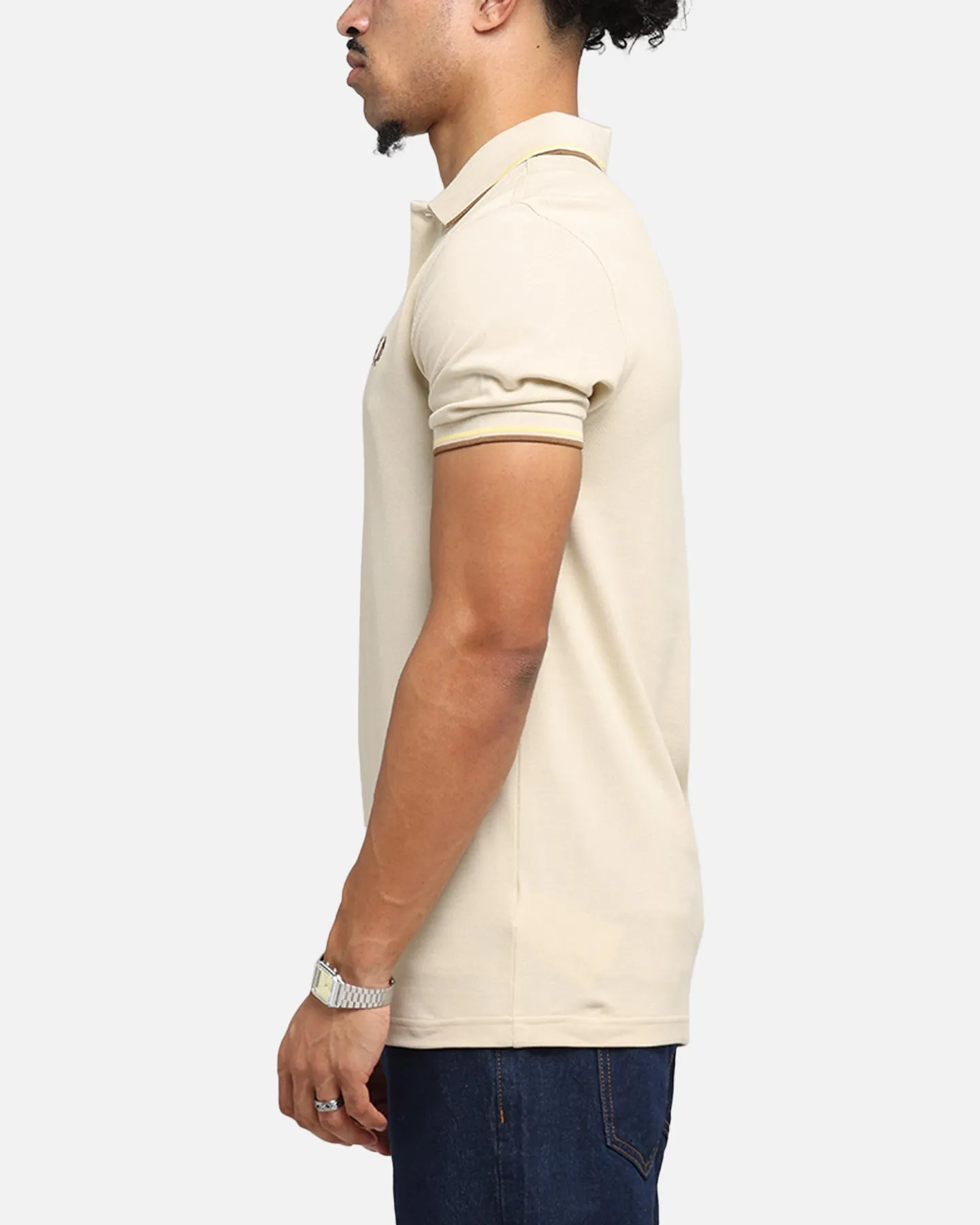 Fred Perry Twin Tipped Polo Shirt Oat sold by Culture Kings product image thumbnail 5
