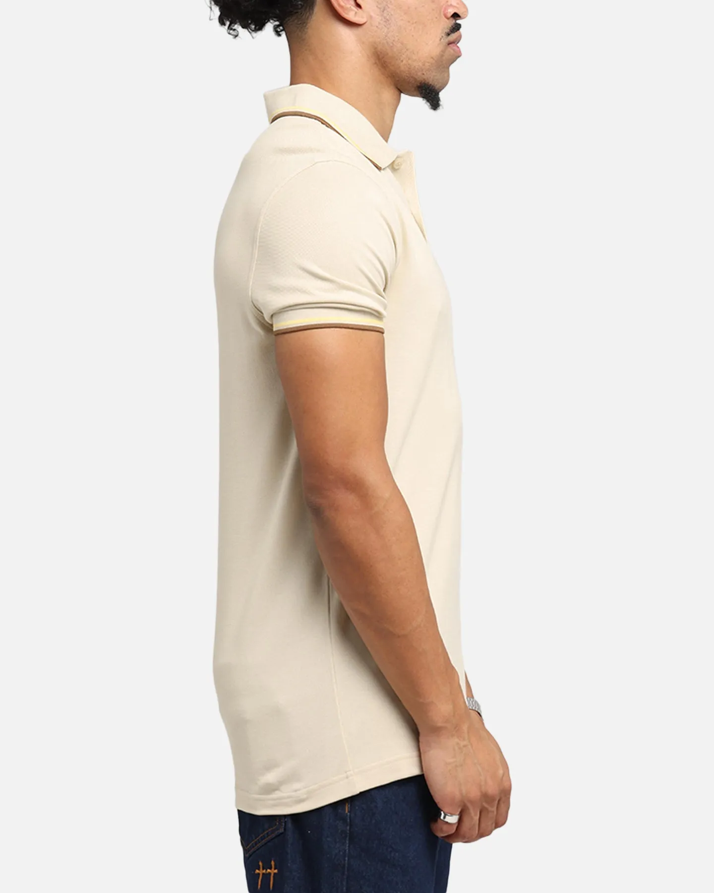 Fred Perry Twin Tipped Polo Shirt Oat sold by Culture Kings product image thumbnail 4