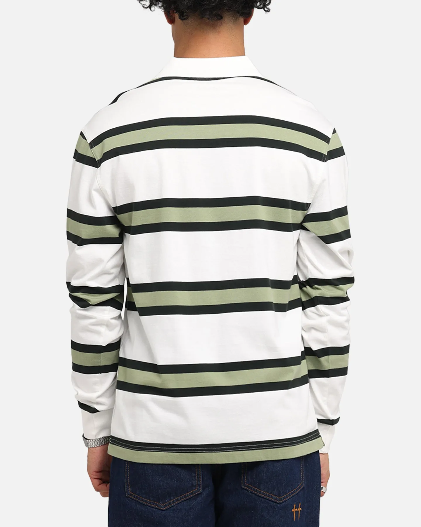 Fred Perry Jersey Stripe Polo Shirt Light Ecru sold by Culture Kings product image thumbnail 3