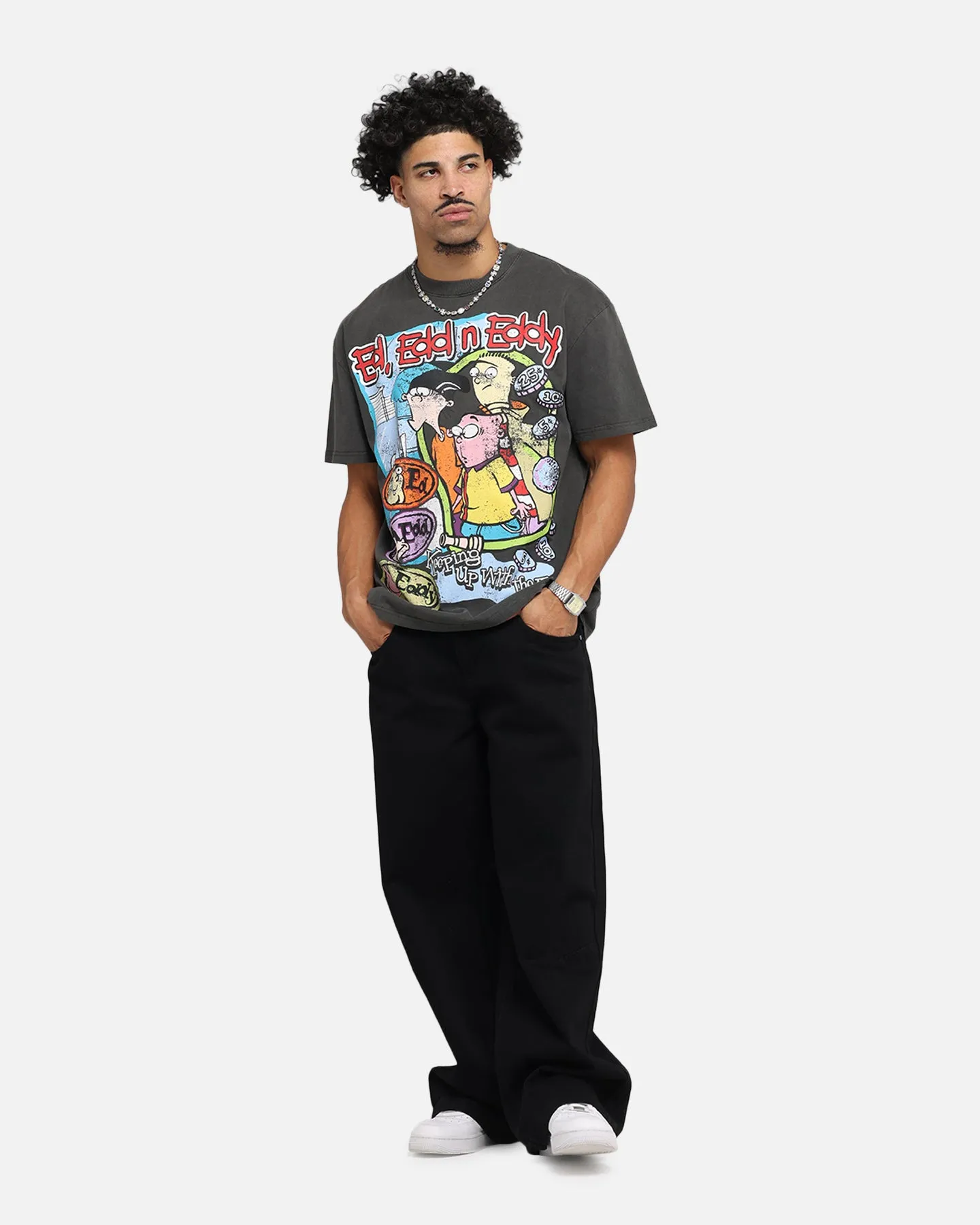 American Thrift X Cartoon Network Ed Edd N Eddy Heavy T-Shirt Black Wash sold by Culture Kings product image thumbnail 3