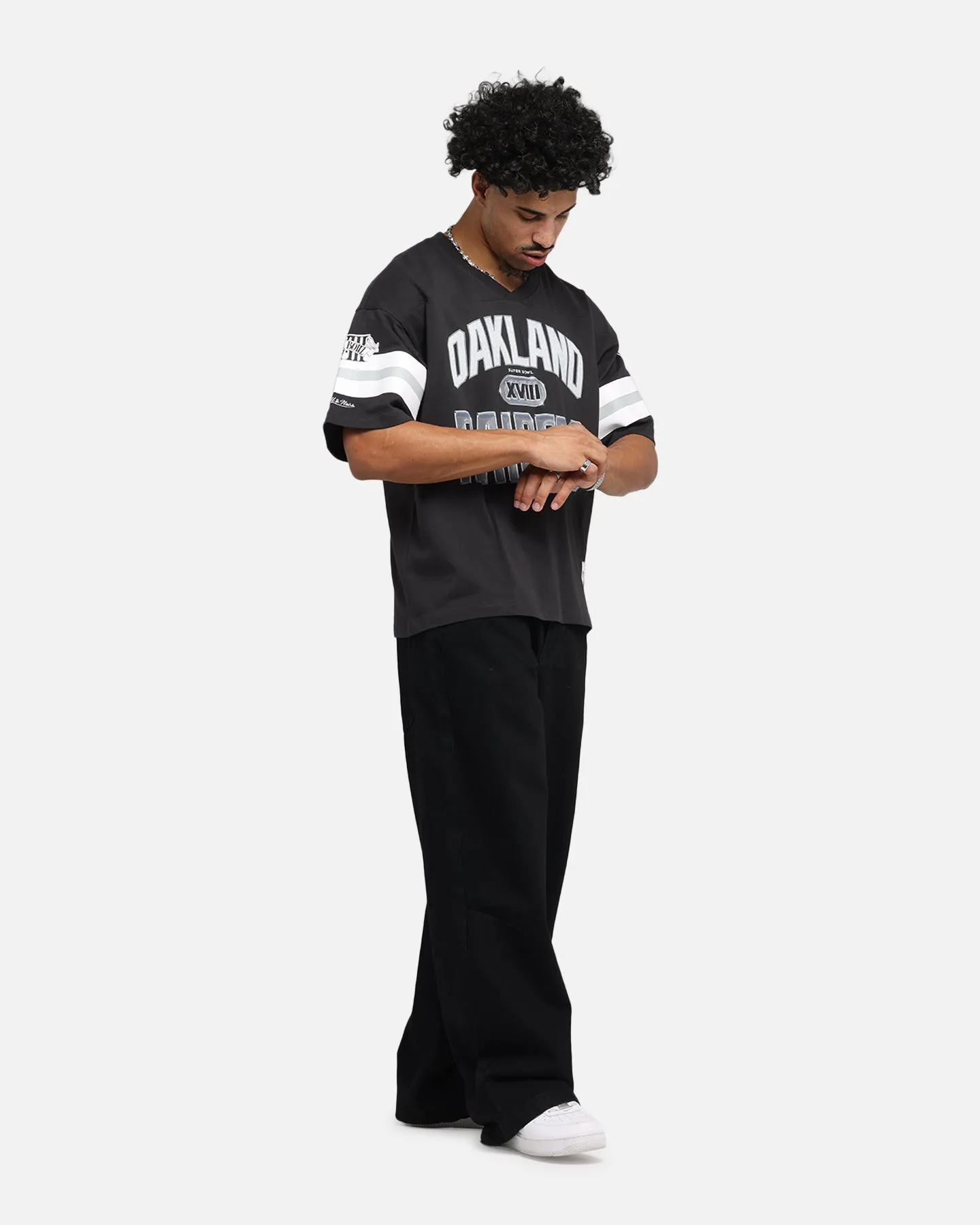 Mitchell & Ness Las Vegas Raiders XVIII Boxy T-Shirt Faded Black sold by Culture Kings product image thumbnail 2