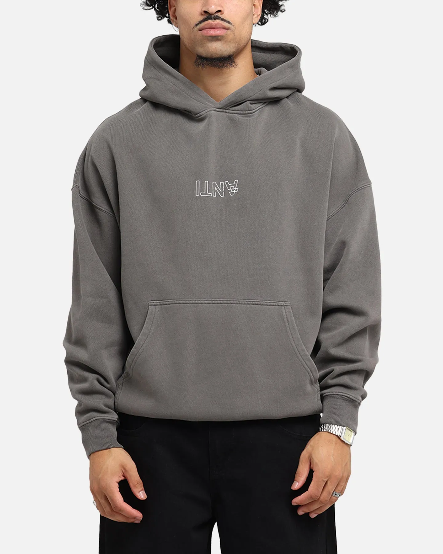 The Anti Order Truth In Chaos Boxy Hoodie Washed Charcoal sold by Culture Kings product image thumbnail 2