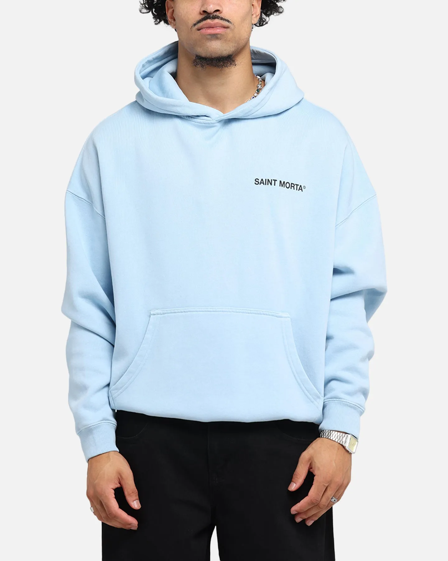 Saint Morta Awakening Boxy Hoodie Light Blue sold by Culture Kings product image thumbnail 2