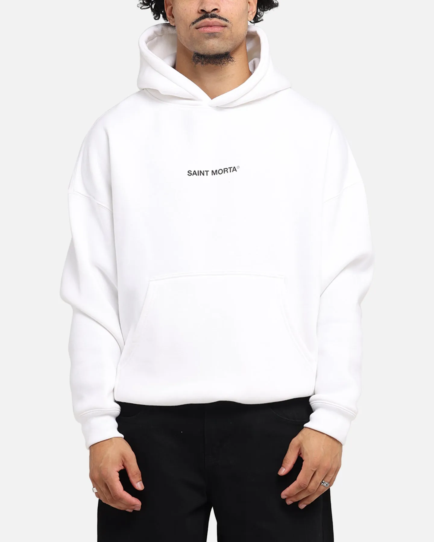 Saint Morta Lover Club Boxy Hoodie White sold by Culture Kings product image thumbnail 2