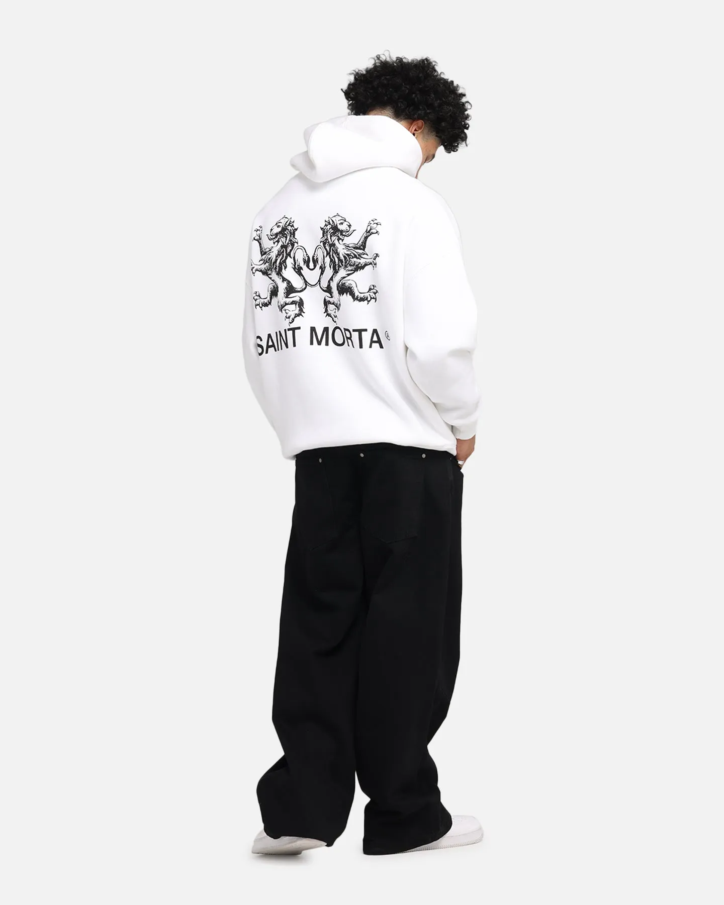 Saint Morta Lover Club Boxy Hoodie White sold by Culture Kings product image thumbnail 3