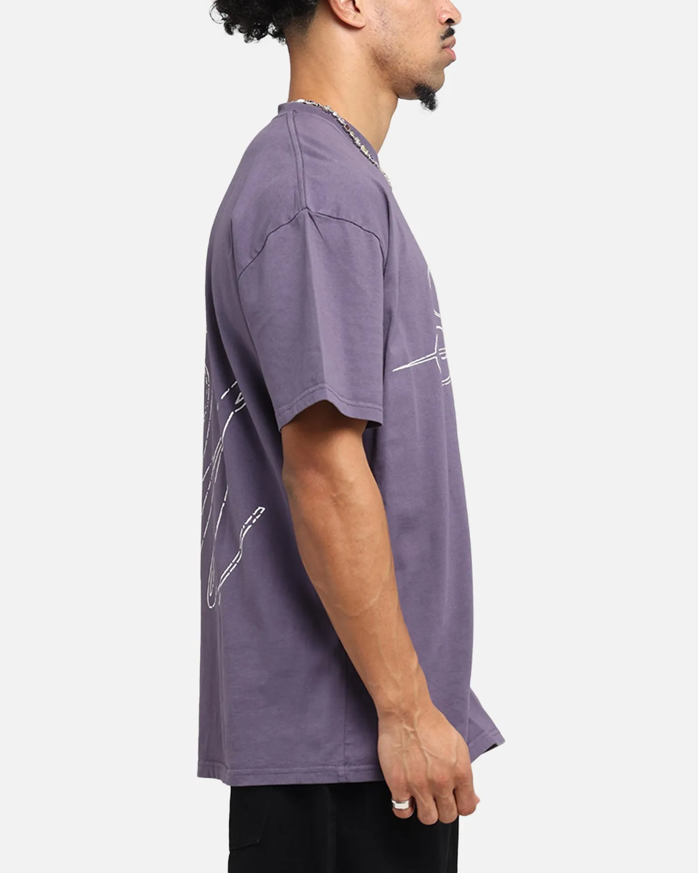 Saint Morta Cursive Boxy T-Shirt Purple sold by Culture Kings product image thumbnail 5