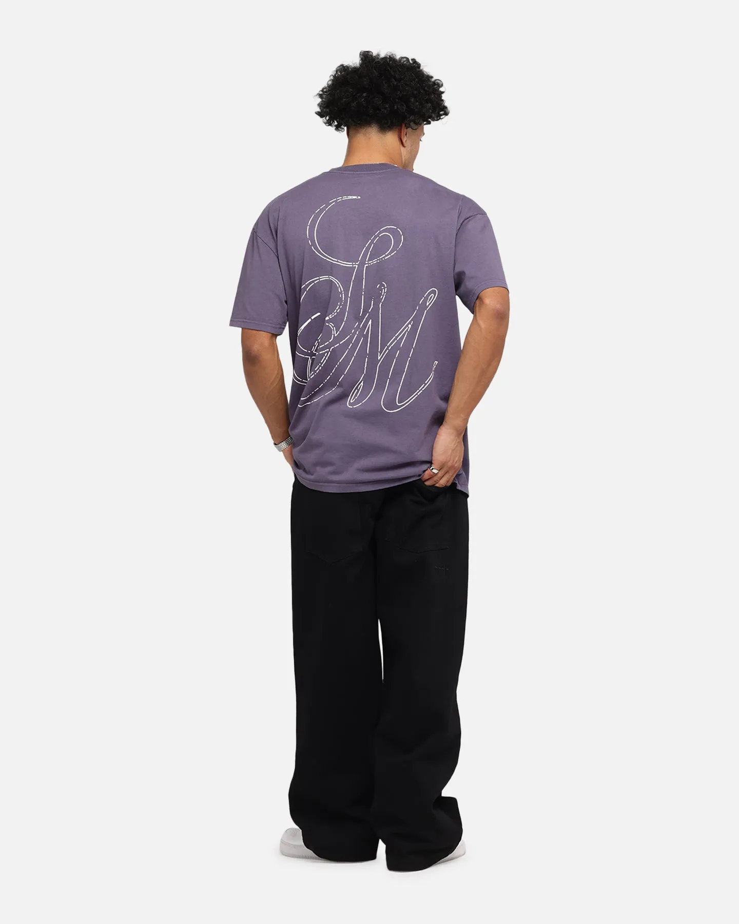 Saint Morta Cursive Boxy T-Shirt Purple sold by Culture Kings product image thumbnail 3