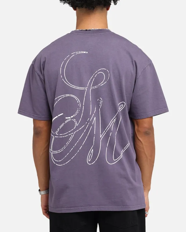 Saint Morta Cursive Boxy T-Shirt Purple sold by Culture Kings