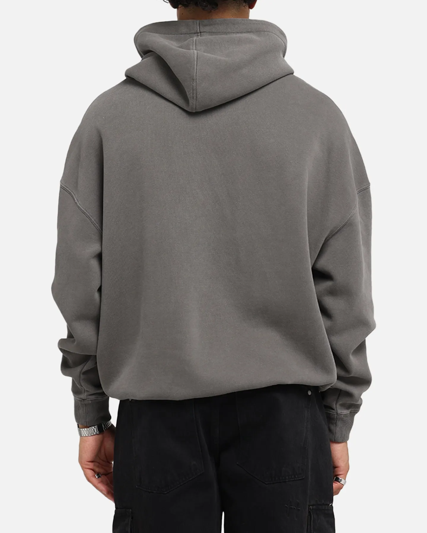 Saint Morta Black Doves Boxy Hoodie Washed Charcoal sold by Culture Kings product image thumbnail 3