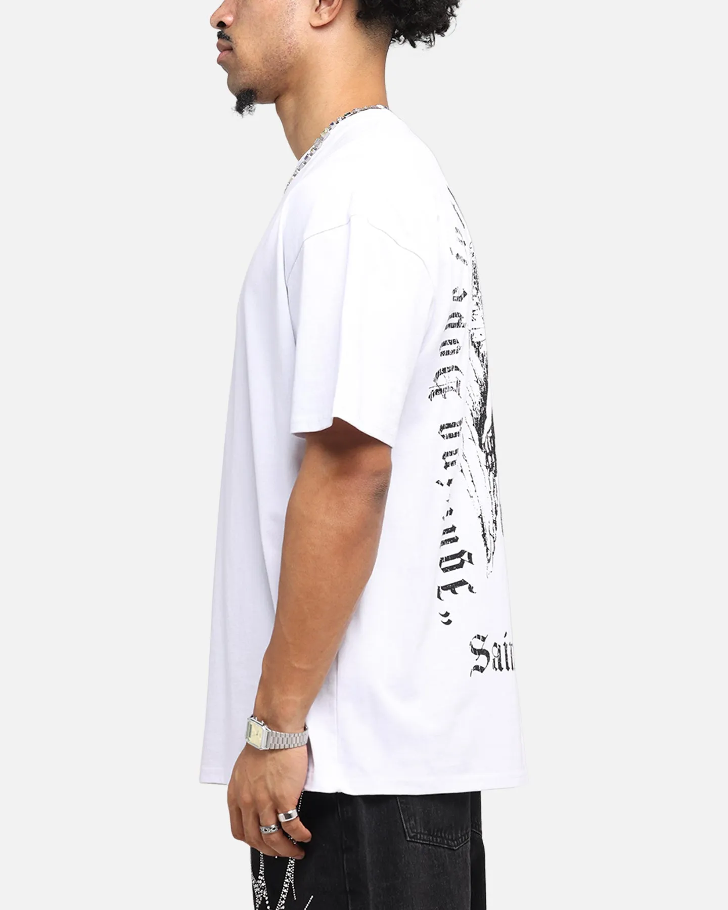 Saint Morta Weiry Hearts Boxy T-Shirt White sold by Culture Kings product image thumbnail 5