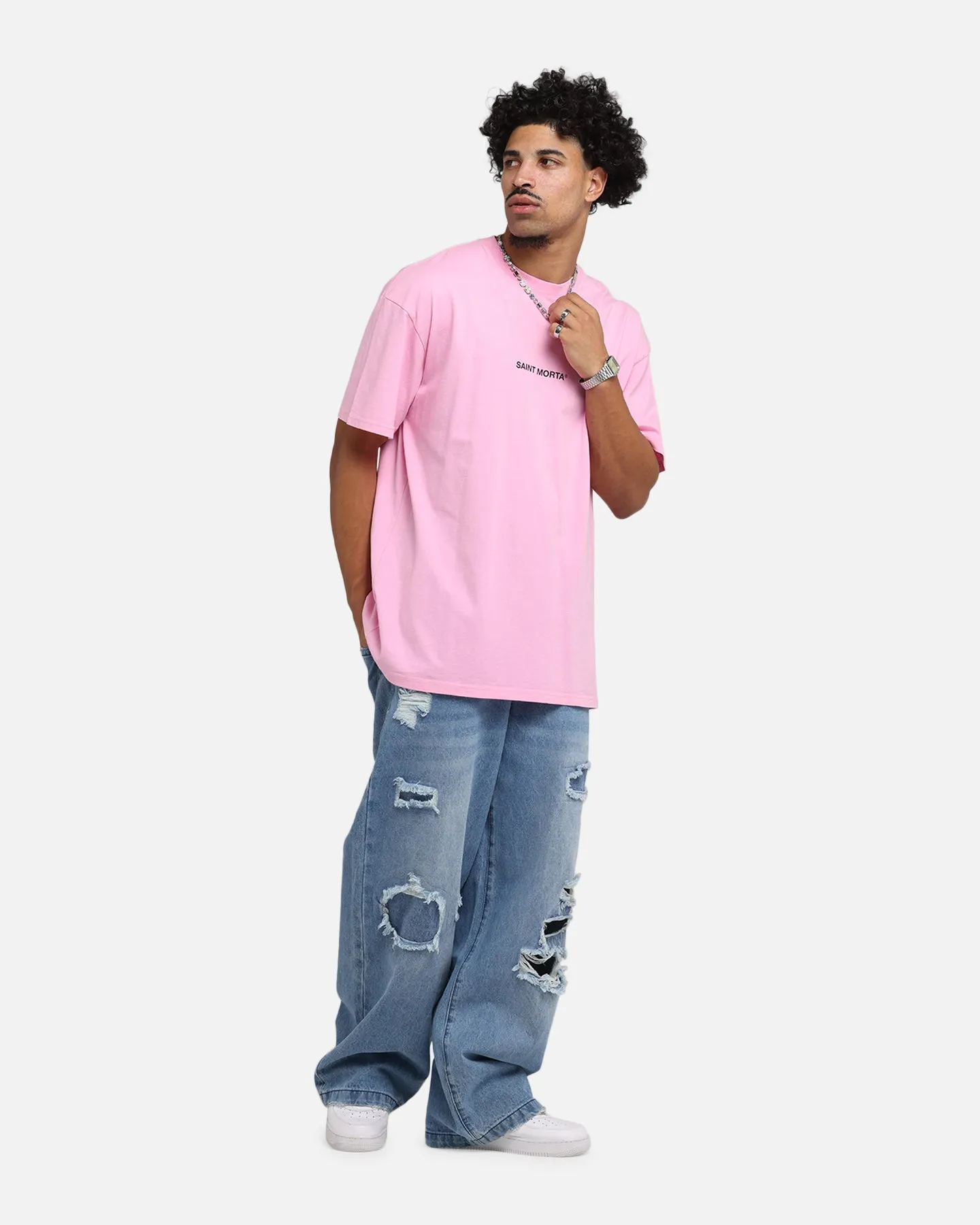 Saint Morta Lover Club Boxy T-Shirt Pink sold by Culture Kings product image thumbnail 4