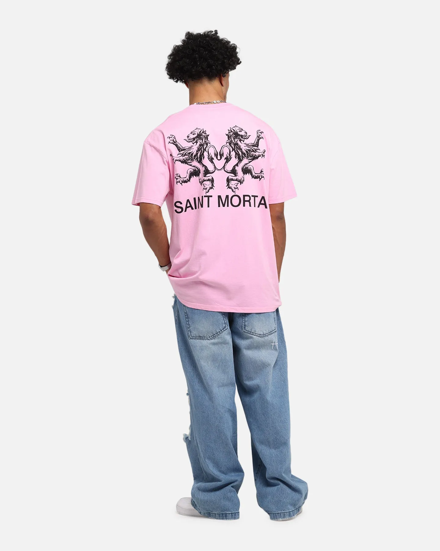 Saint Morta Lover Club Boxy T-Shirt Pink sold by Culture Kings product image thumbnail 3