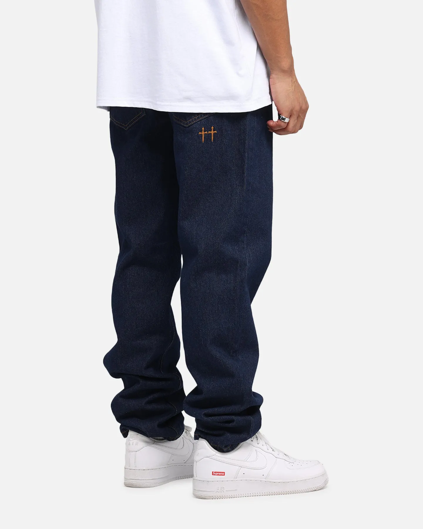 Saint Morta Psykhe Jeans Indigo/Tan sold by Culture Kings