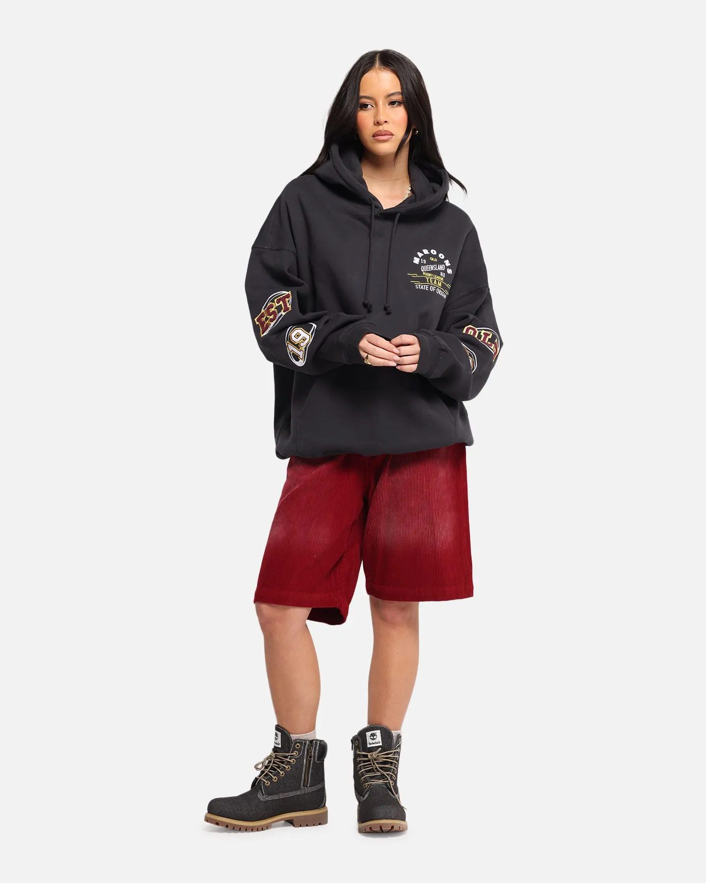 Queensland Rugby League Queensland Maroons State Of Origin Hoodie Faded Black sold by Culture Kings product image thumbnail 4