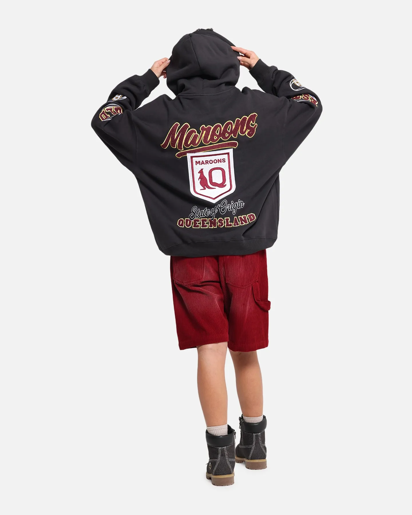 Queensland Rugby League Queensland Maroons State Of Origin Hoodie Faded Black sold by Culture Kings product image thumbnail 3