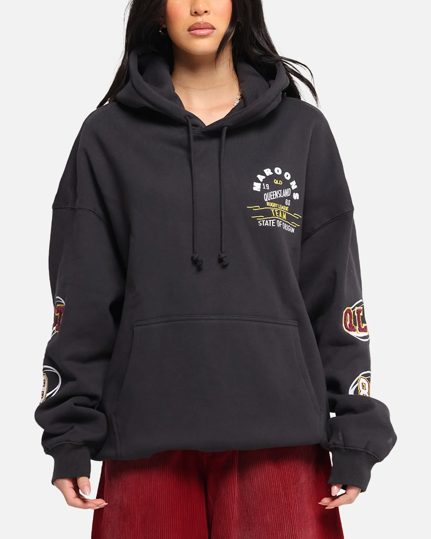 Queensland Rugby League Queensland Maroons State Of Origin Hoodie Faded Black sold by Culture Kings product image thumbnail 2