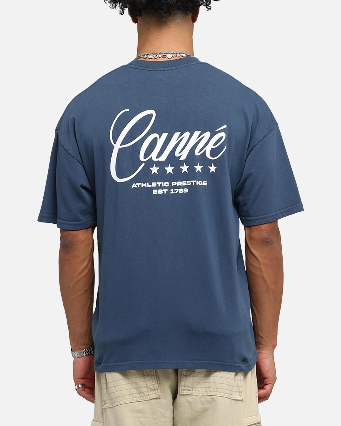 Carre Script T-Shirt Navy sold by Culture Kings