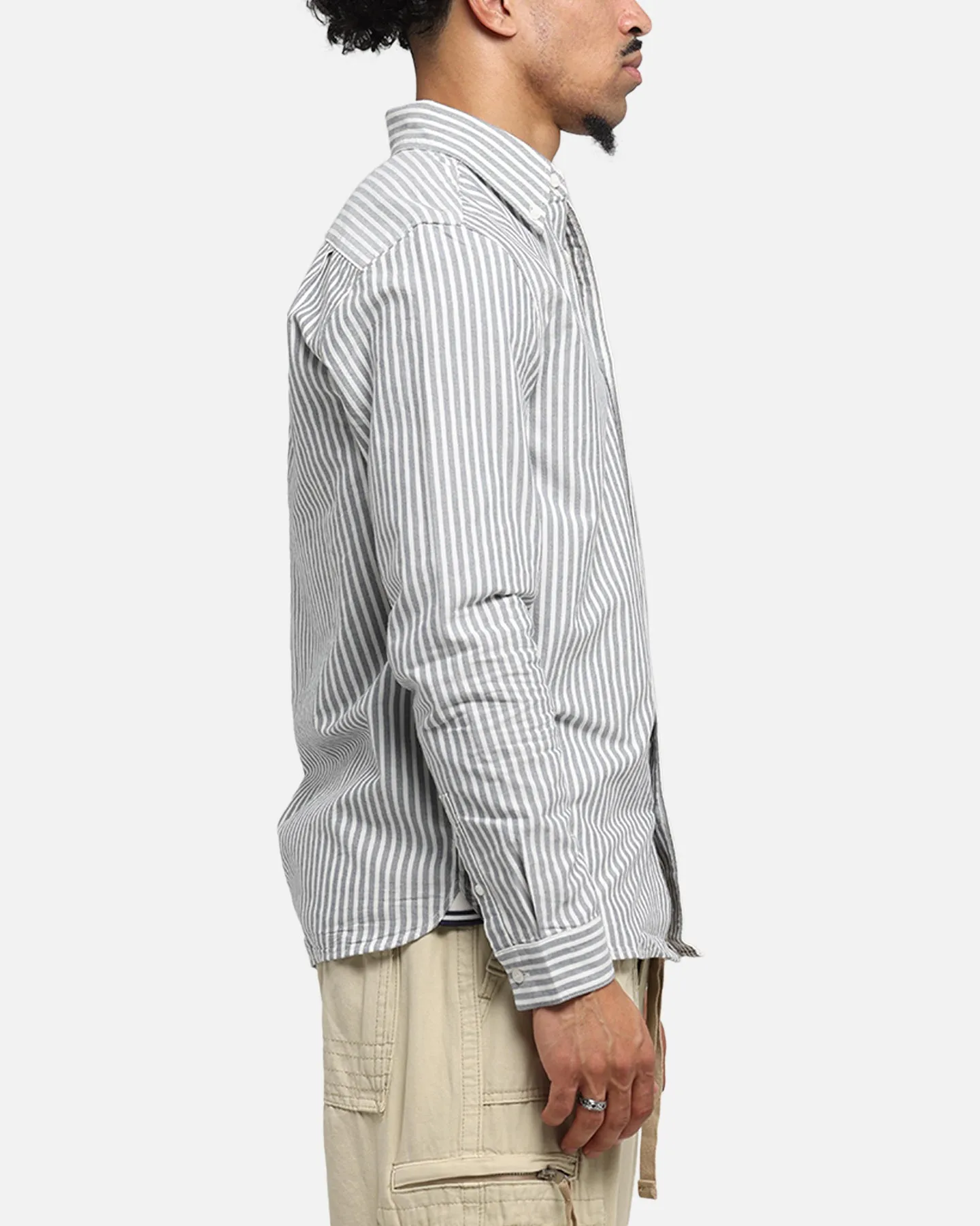 Fred Perry Stripe Oxford Shirt Blue sold by Culture Kings product image thumbnail 4