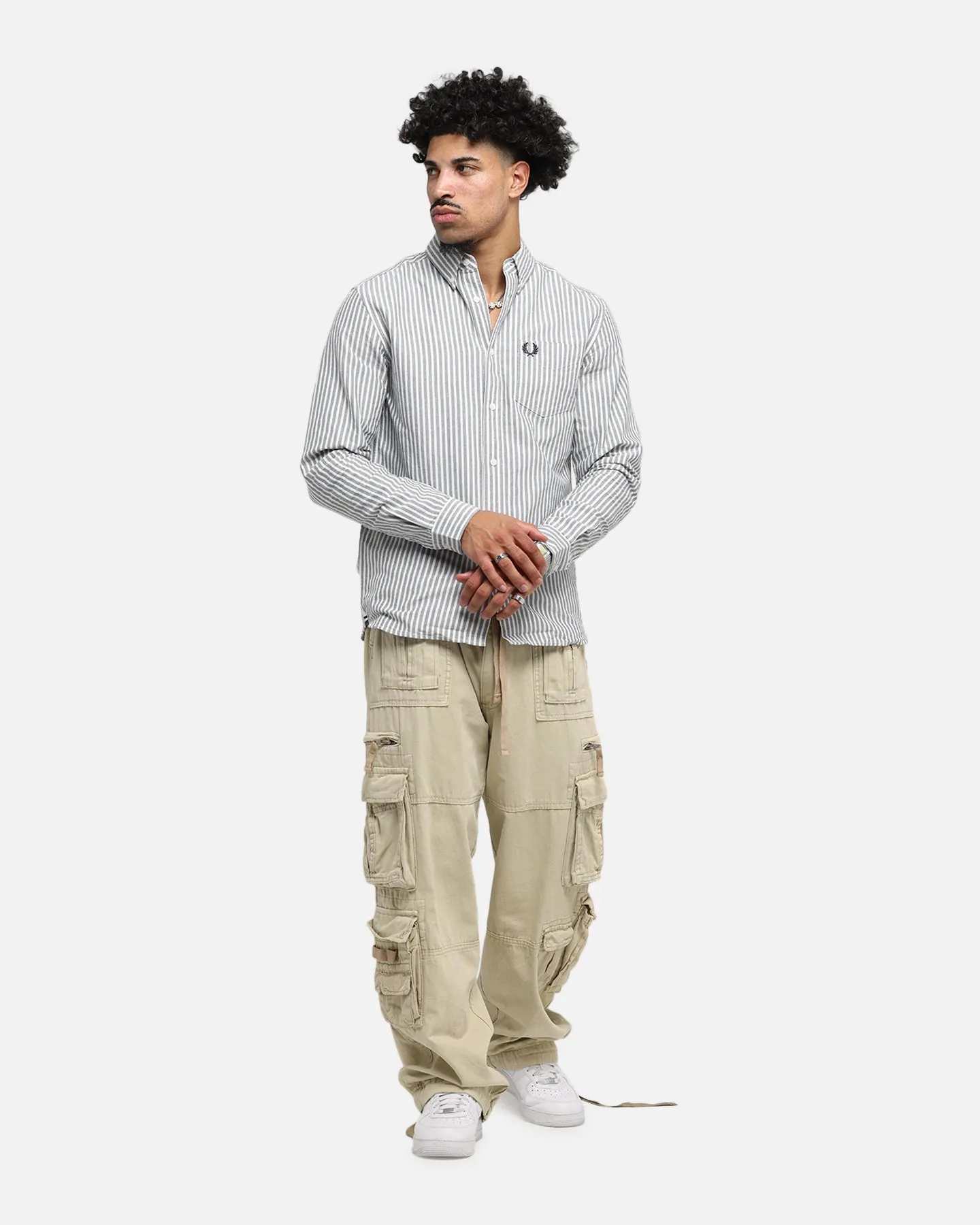 Fred Perry Stripe Oxford Shirt Blue sold by Culture Kings product image thumbnail 2