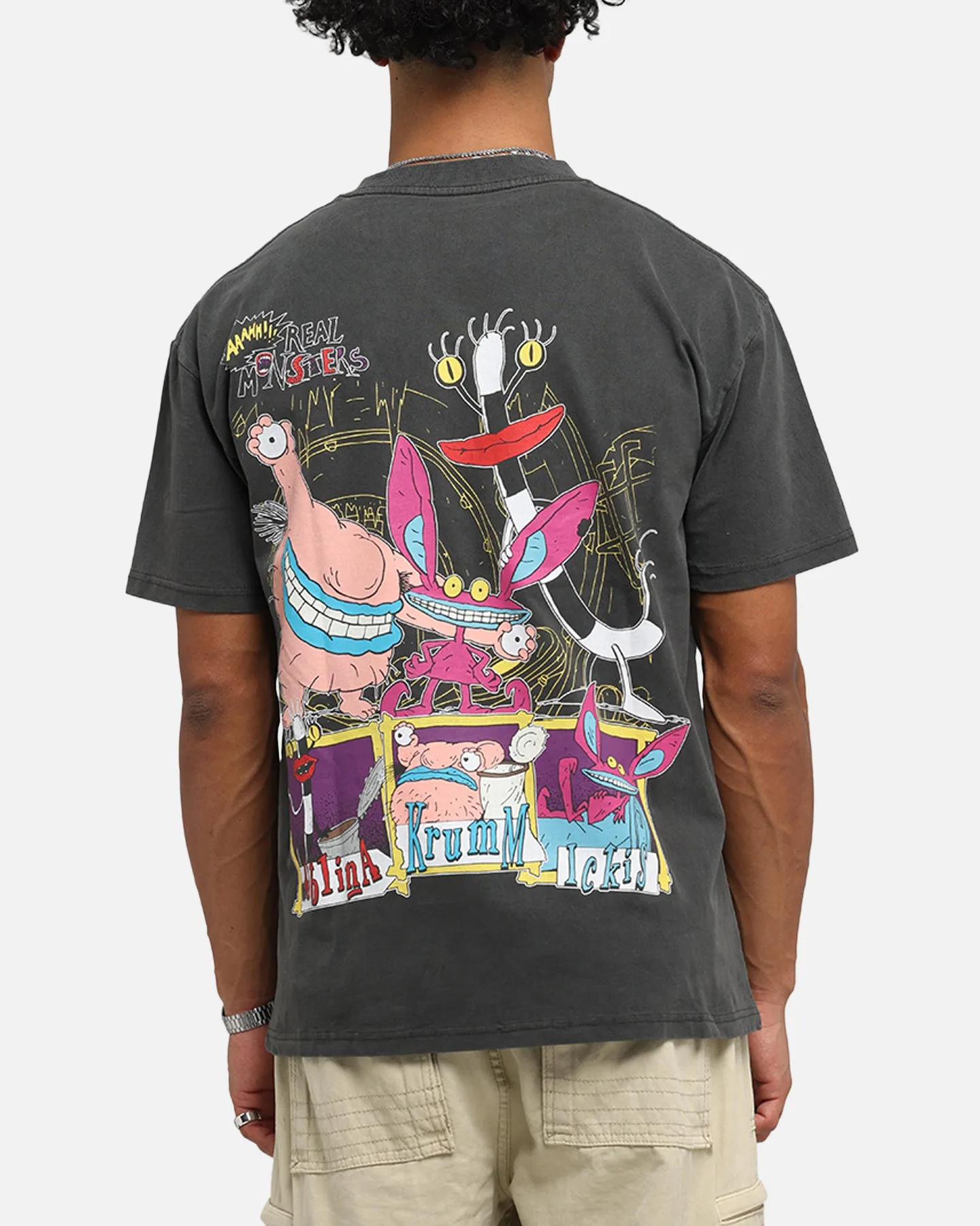 American Thrift x Aaahh!!! Real Monsters Monsters Heavy T-Shirt Black Wash sold by Culture Kings product image thumbnail 2