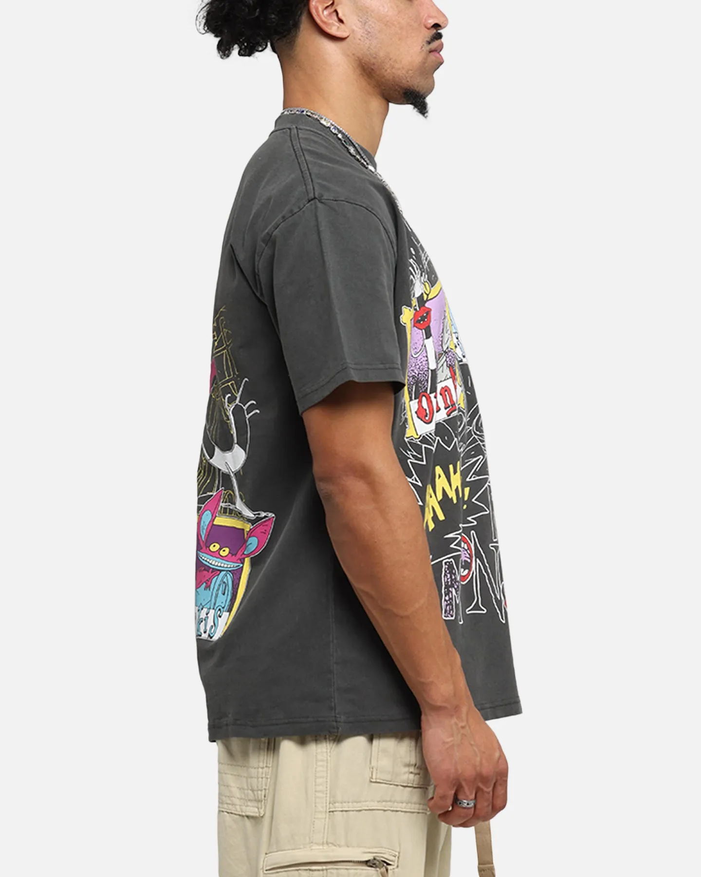 American Thrift x Aaahh!!! Real Monsters Monsters Heavy T-Shirt Black Wash sold by Culture Kings product image thumbnail 5