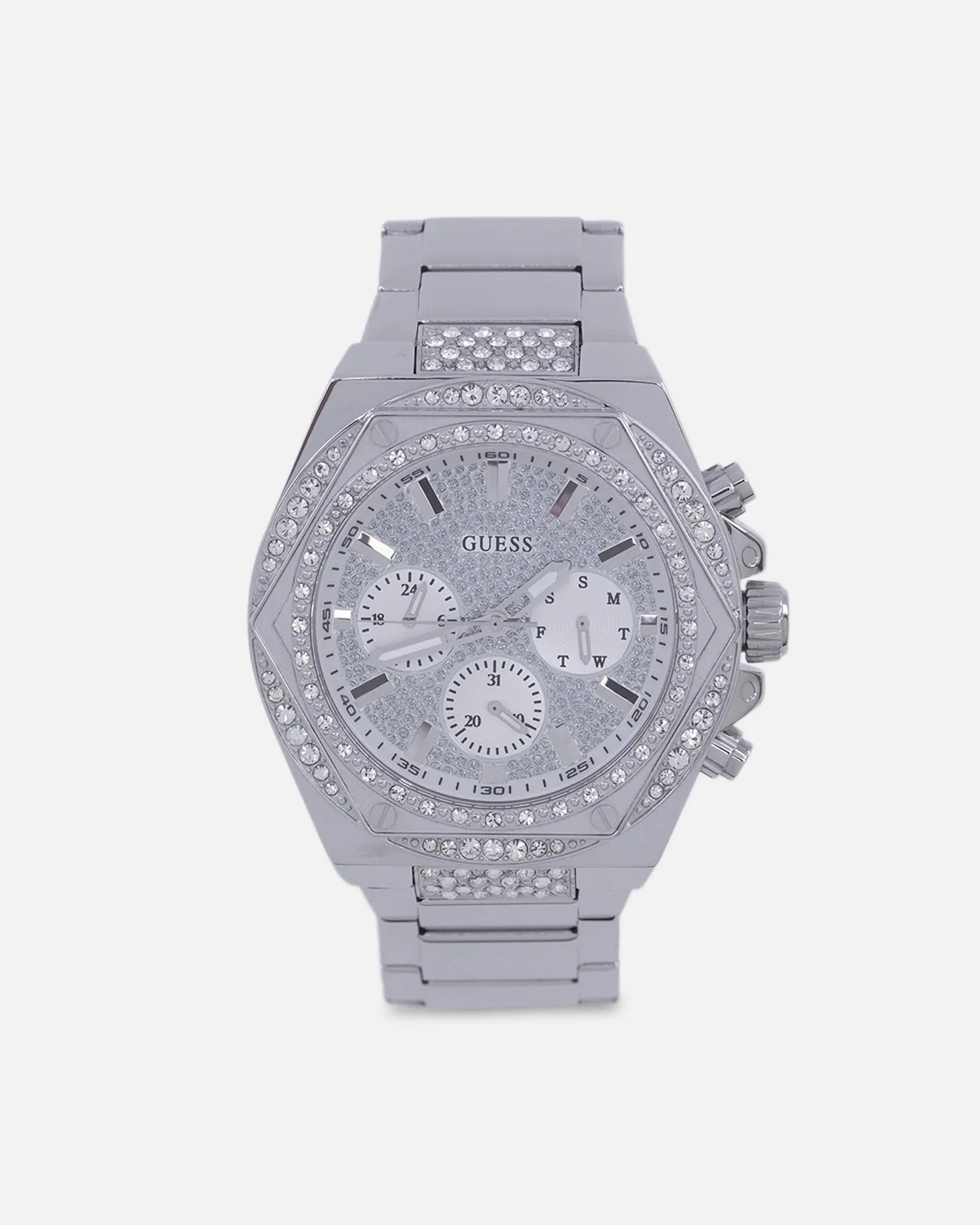 Guess Mainline Fury Glitz Bracelet Watch Silver sold by Culture Kings