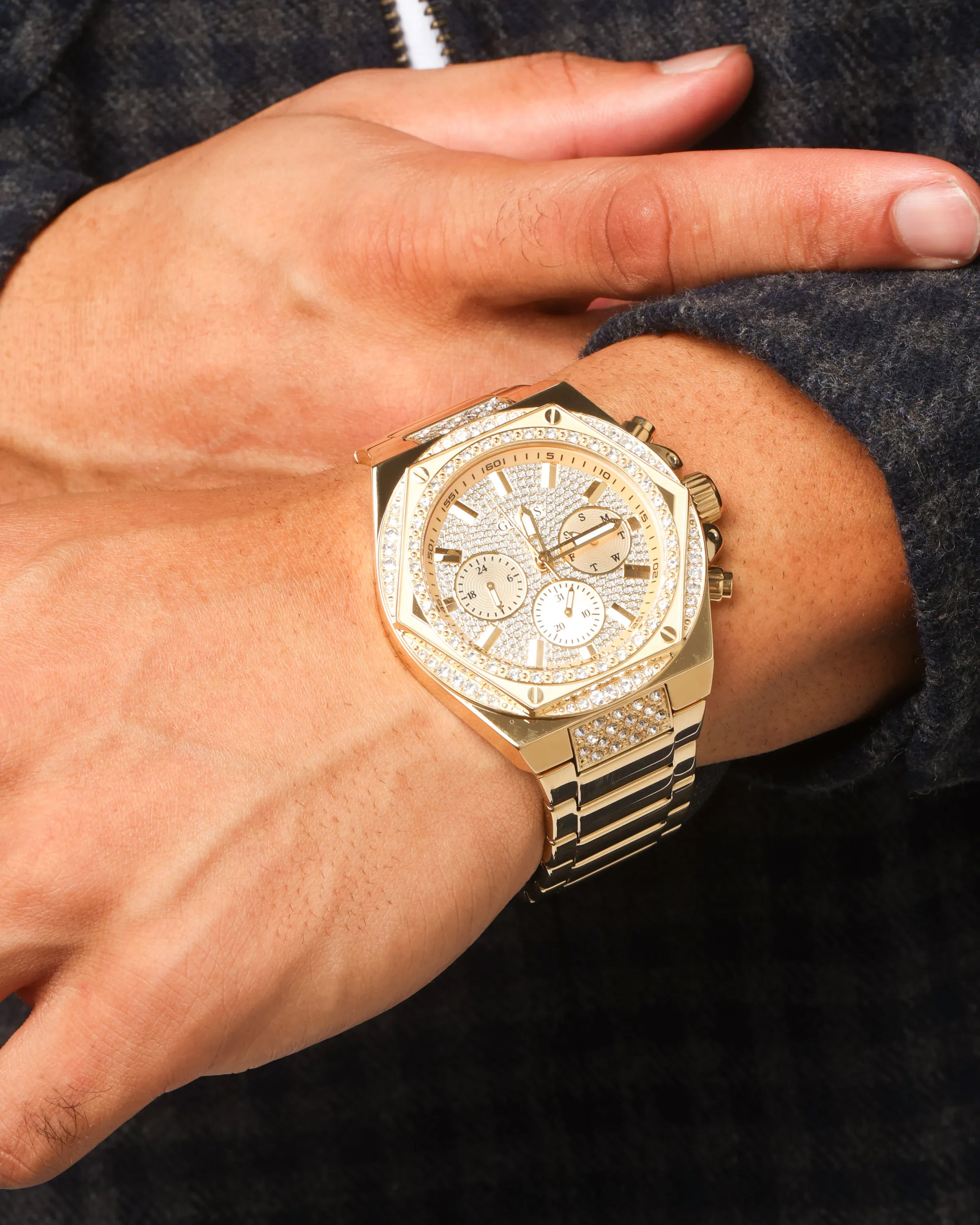 Guess Mainline Fury Glitz Bracelet Watch Gold sold by Culture Kings product image thumbnail 2